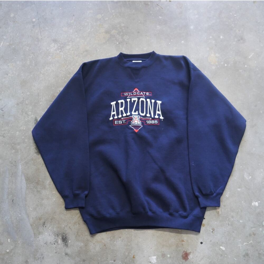 Vintage Y2K Arizona Wildcats Crewneck Heavyweight Cadre Athletic Mens Size XL